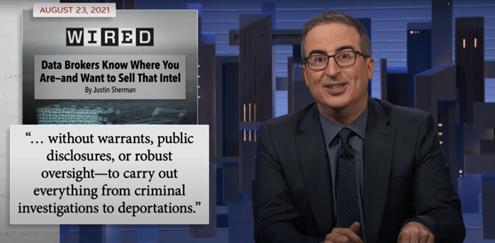 Data Brokers: Last Week Tonight with John Oliver (HBO)